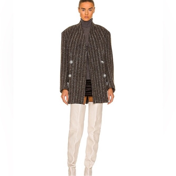 Isabel Marant Jackets & Blazers - Isabel Marant Lila Double-Breasted Virgin Wool Coat Chic Quiet Luxury 42/10 NEW
